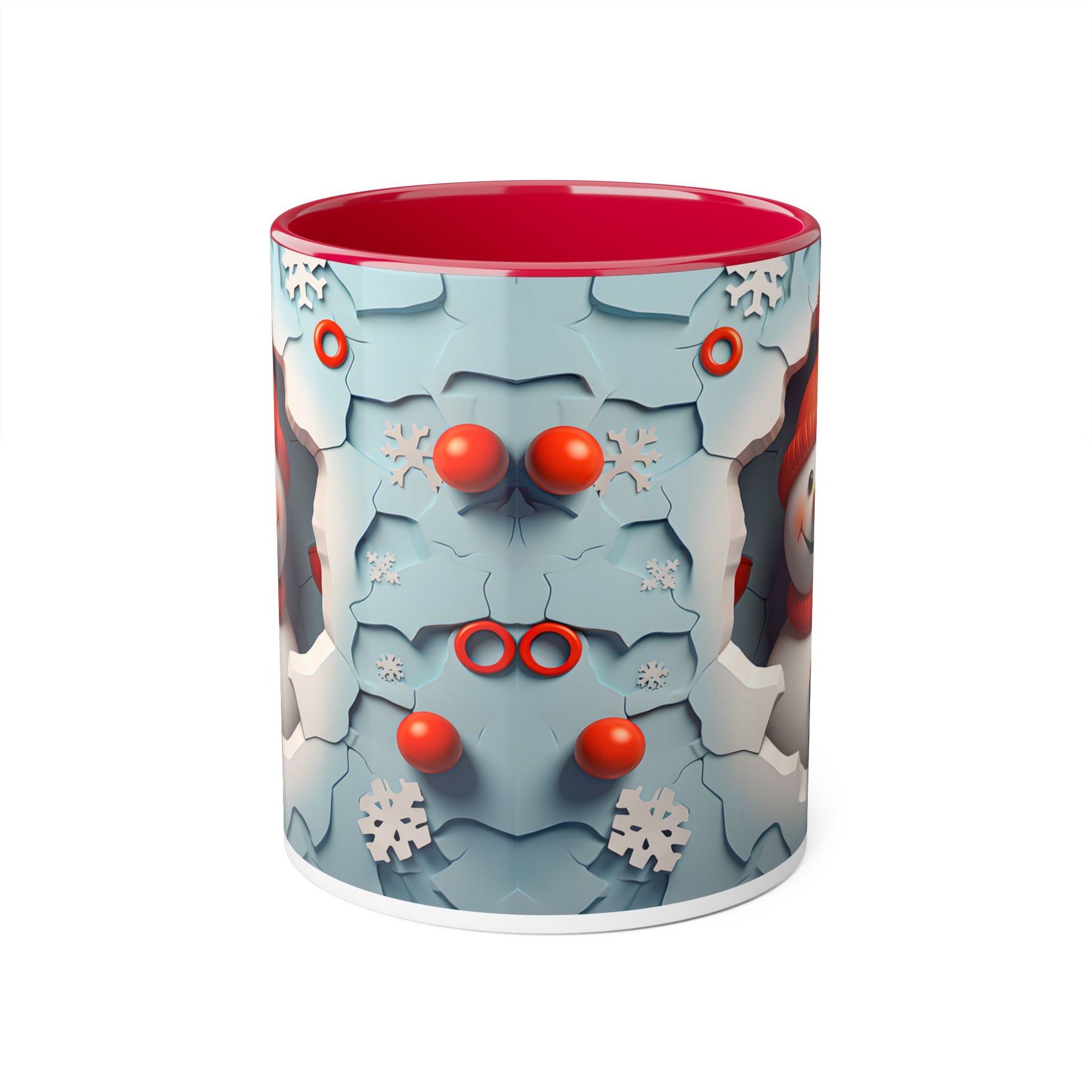 Winter Wonderland Accent Mug - 11oz Christmas Snowman Design - Resilient Mind Media