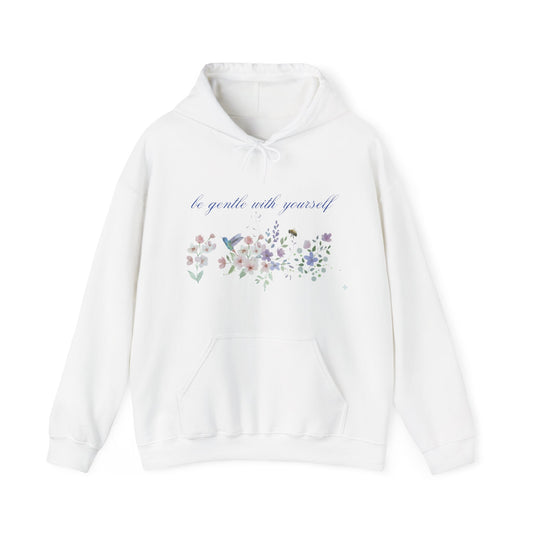 Hooded Sweatshirt - BE GENTLE WITH YOURSELF - Resilient Mind Media