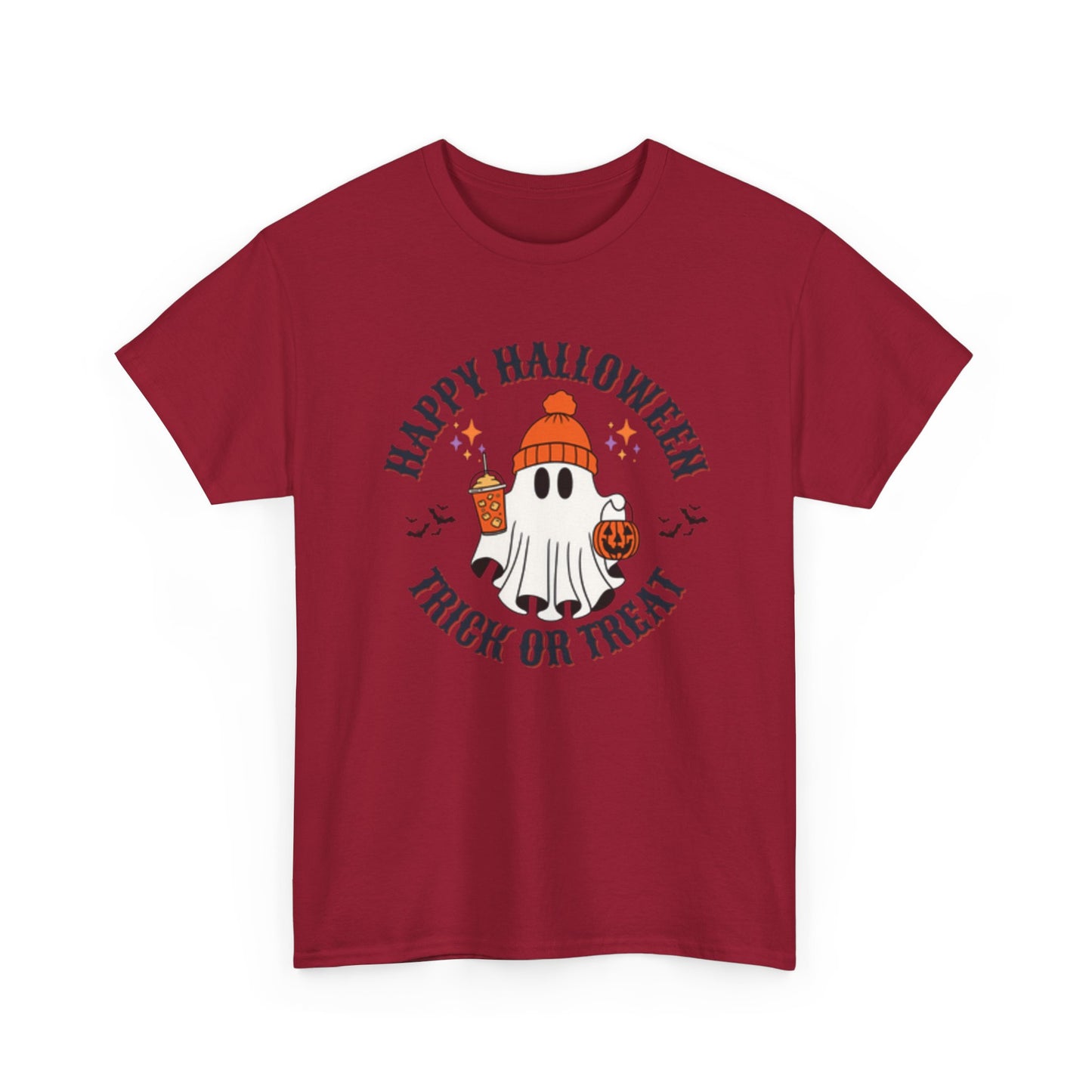 Halloween Ghost T-Shirt | Happy Halloween Trick or Treat Tee | Unisex Cotton Shirt | Spooky Season Apparel | Gifts for Halloween [...] - Resilient Mind Media