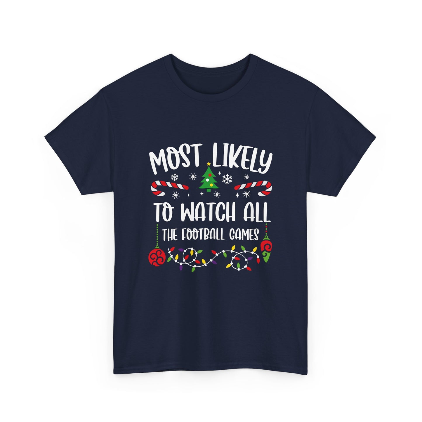 MOST LIKELY TO GROUP T SHIRT Festive Candy Cane Christmas Tee - Resilient Mind Media