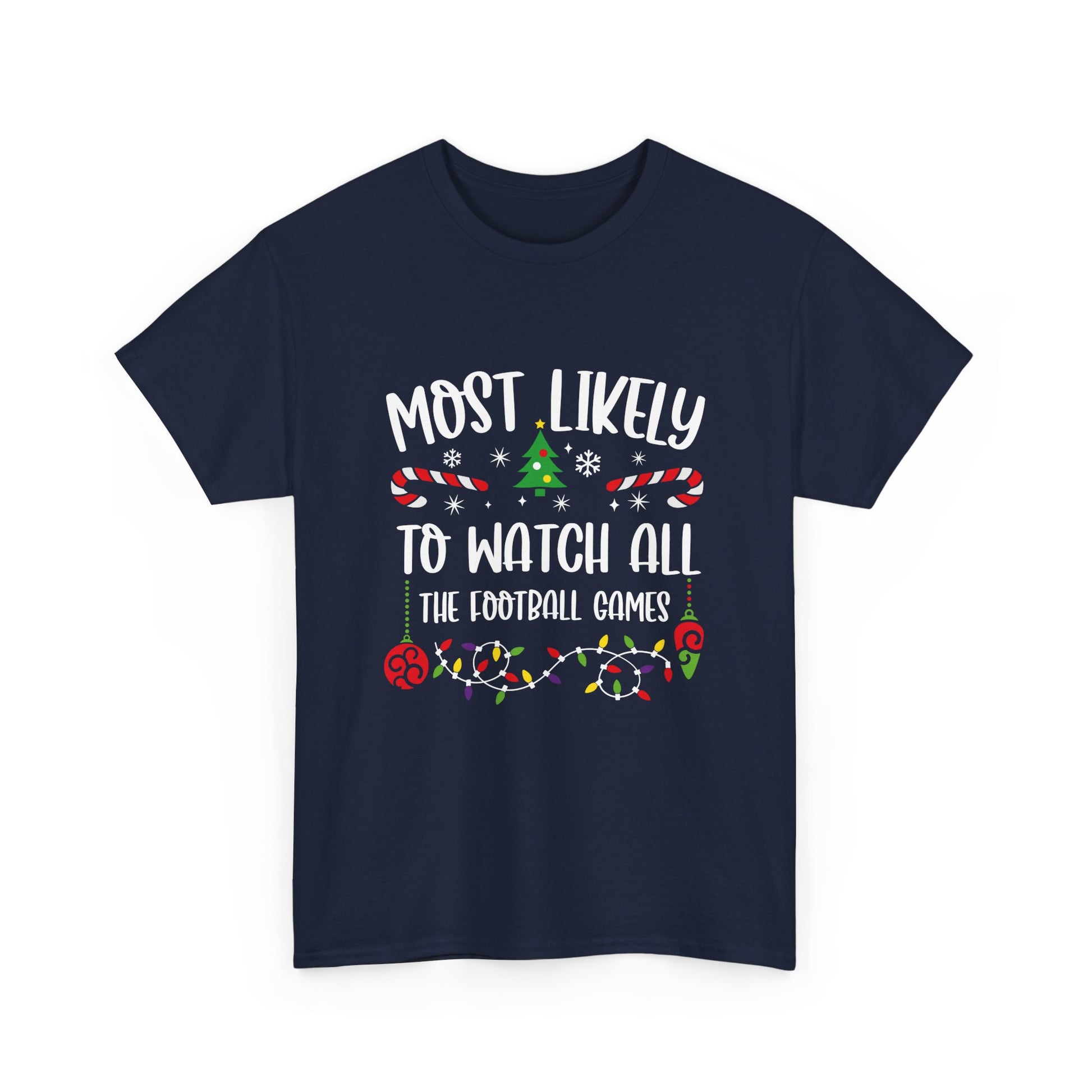 MOST LIKELY TO GROUP T SHIRT Festive Candy Cane Christmas Tee - Resilient Mind Media