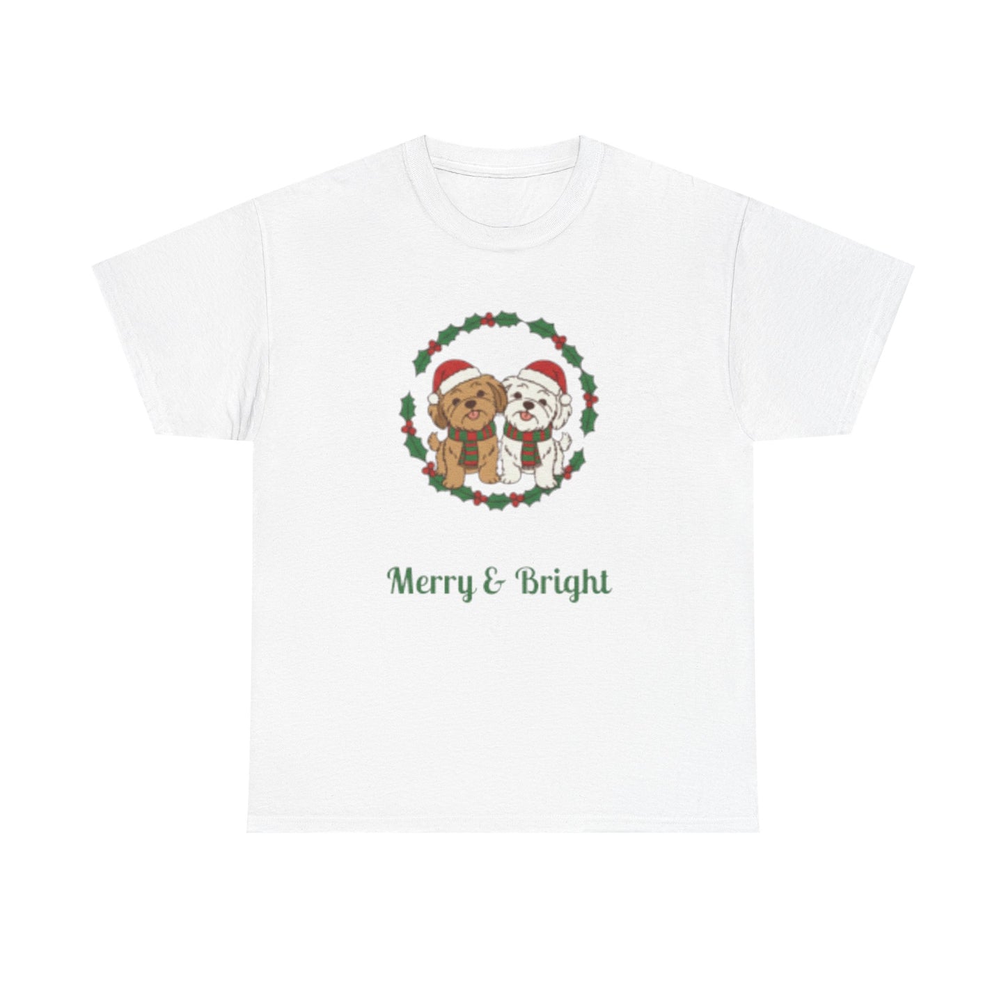 Unisex Holiday Tee, Merry & Bright Christmas Shirt, Cute Winter Clothing, Gift for Him/Her, Cozy Festive Apparel, Family Matching Tees - Resilient Mind Media