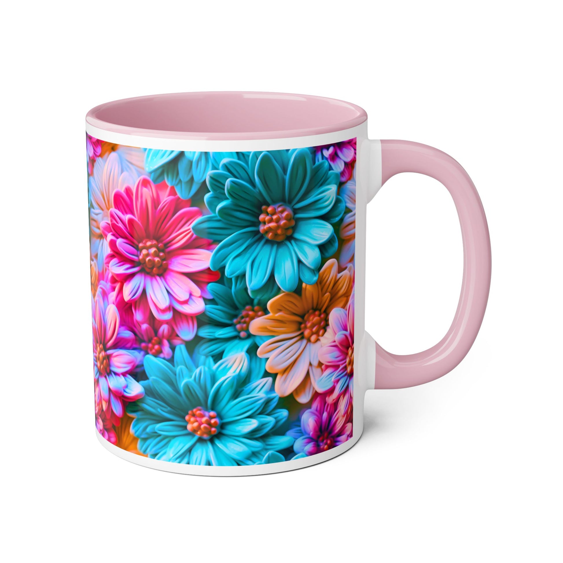 Vibrant Floral Accent Mug - 11oz Coffee Cup for Garden Lovers - Resilient Mind Media