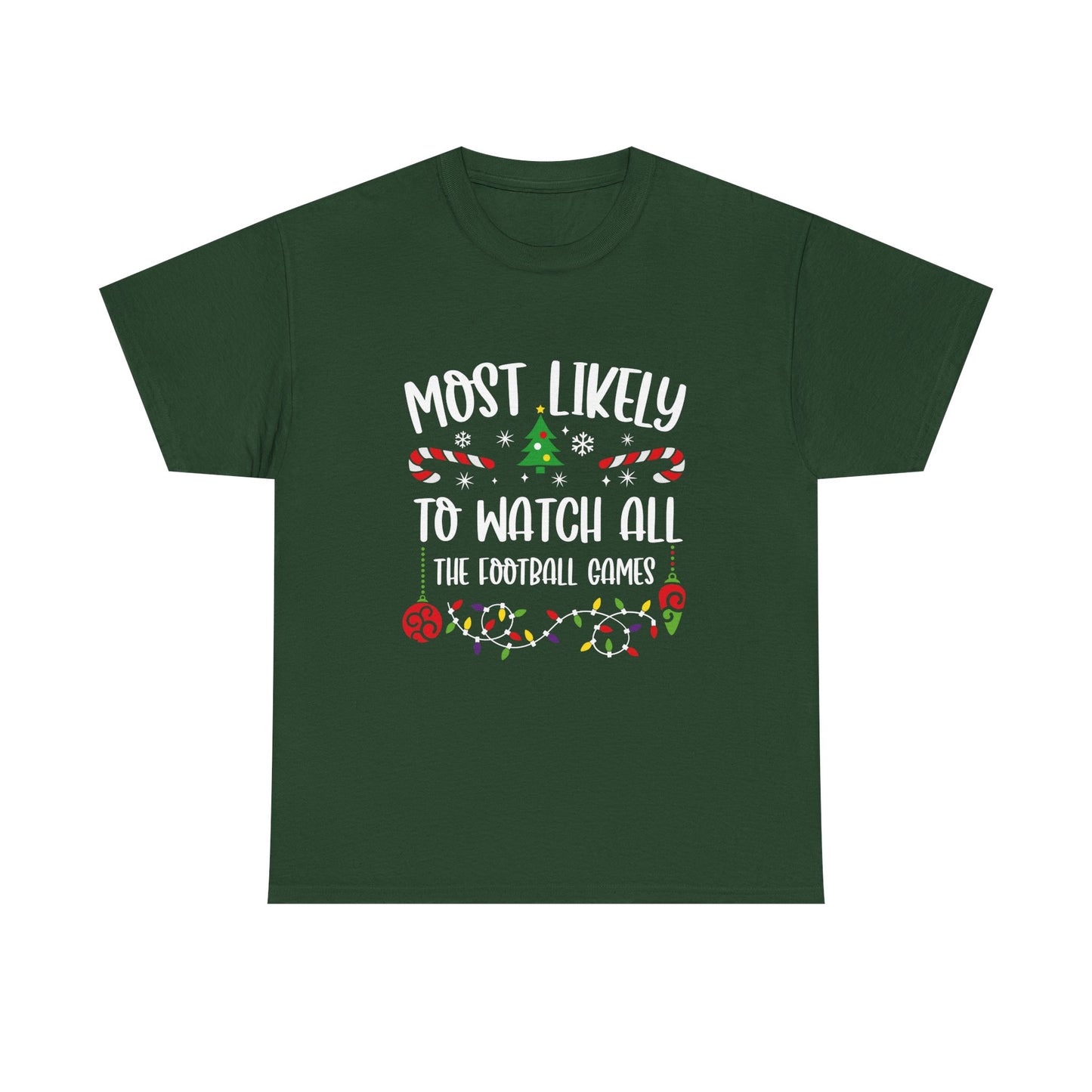 MOST LIKELY TO GROUP T SHIRT Festive Candy Cane Christmas Tee - Resilient Mind Media