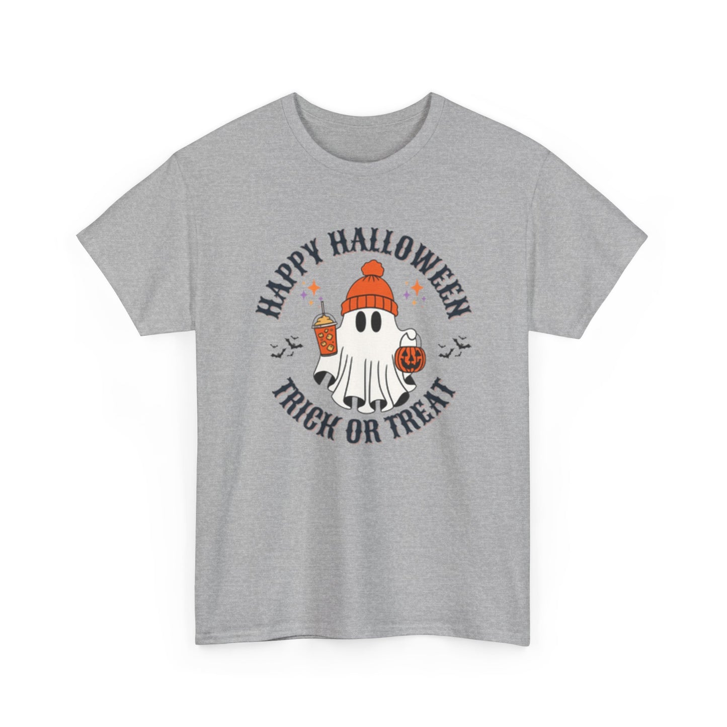 Halloween Ghost T-Shirt | Happy Halloween Trick or Treat Tee | Unisex Cotton Shirt | Spooky Season Apparel | Gifts for Halloween [...] - Resilient Mind Media