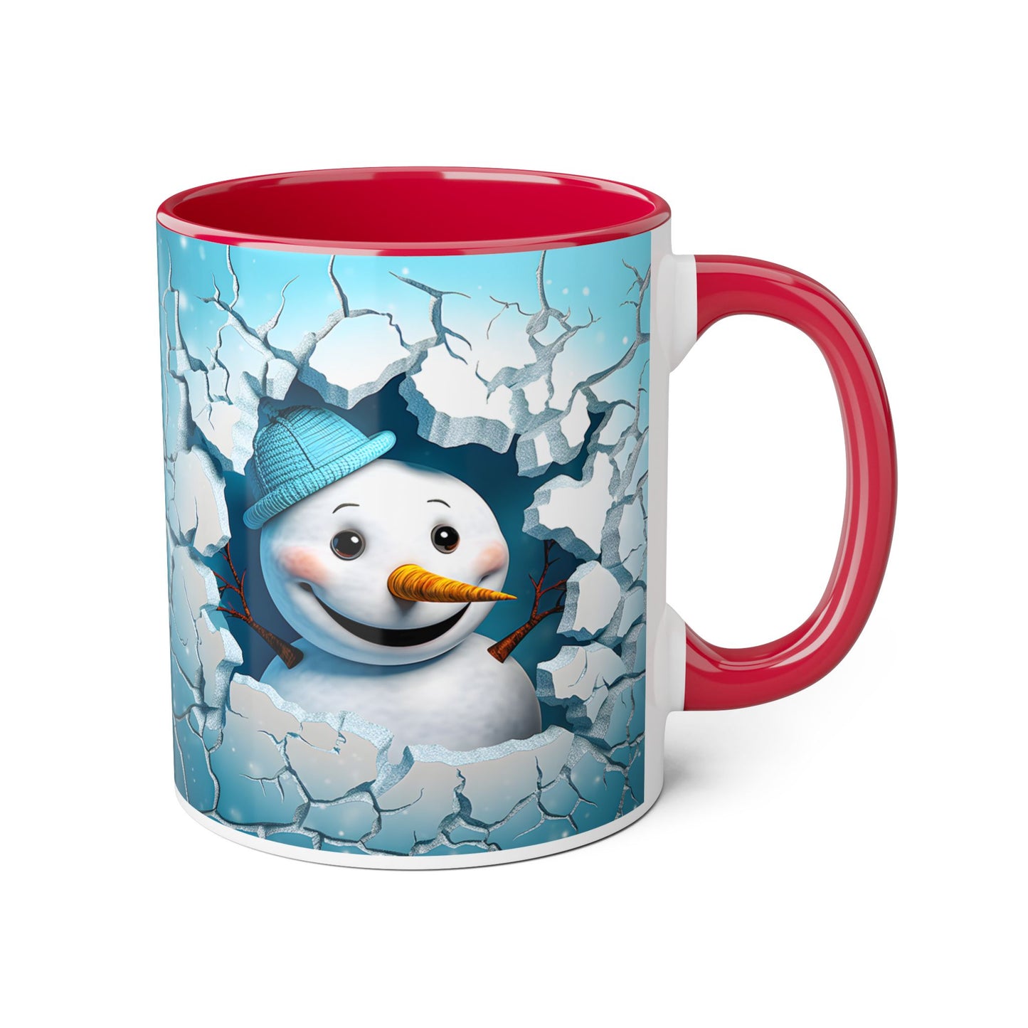 Winter Wonderland Snowman Accent Mug, 11oz - Resilient Mind Media
