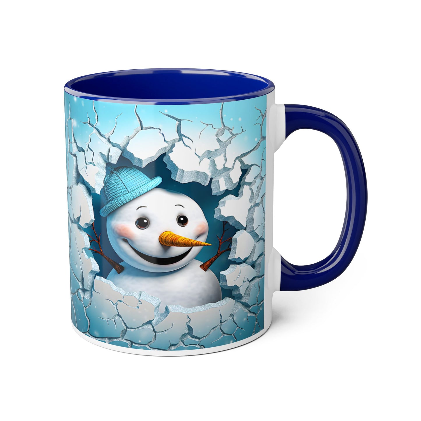 Winter Wonderland Snowman Accent Mug, 11oz - Resilient Mind Media