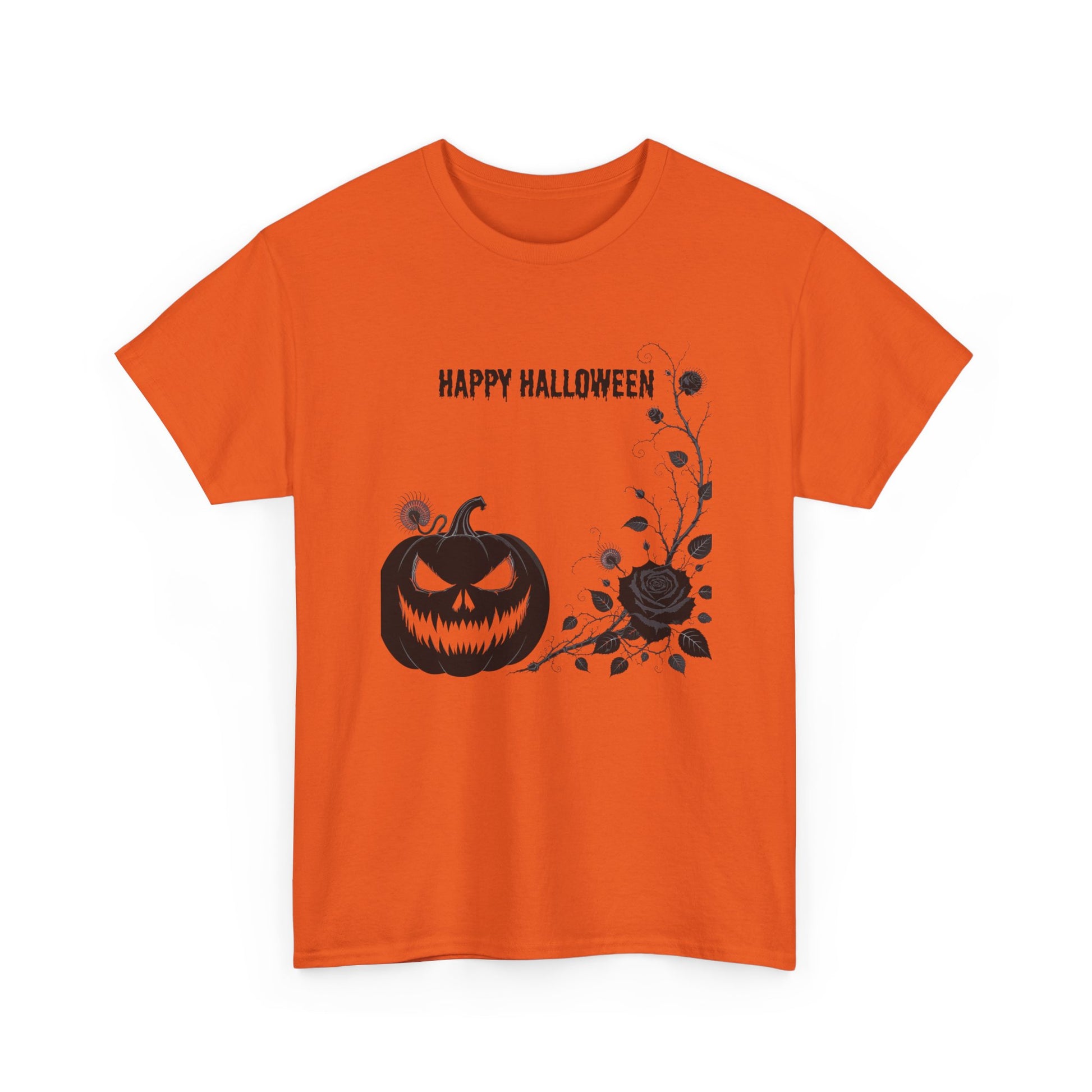 Halloween Unisex Heavy Cotton Tee, Spooky Shirt, Fall Fashion, Pumpkin Shirt, Halloween Celebration, Gothic Tee - Resilient Mind Media