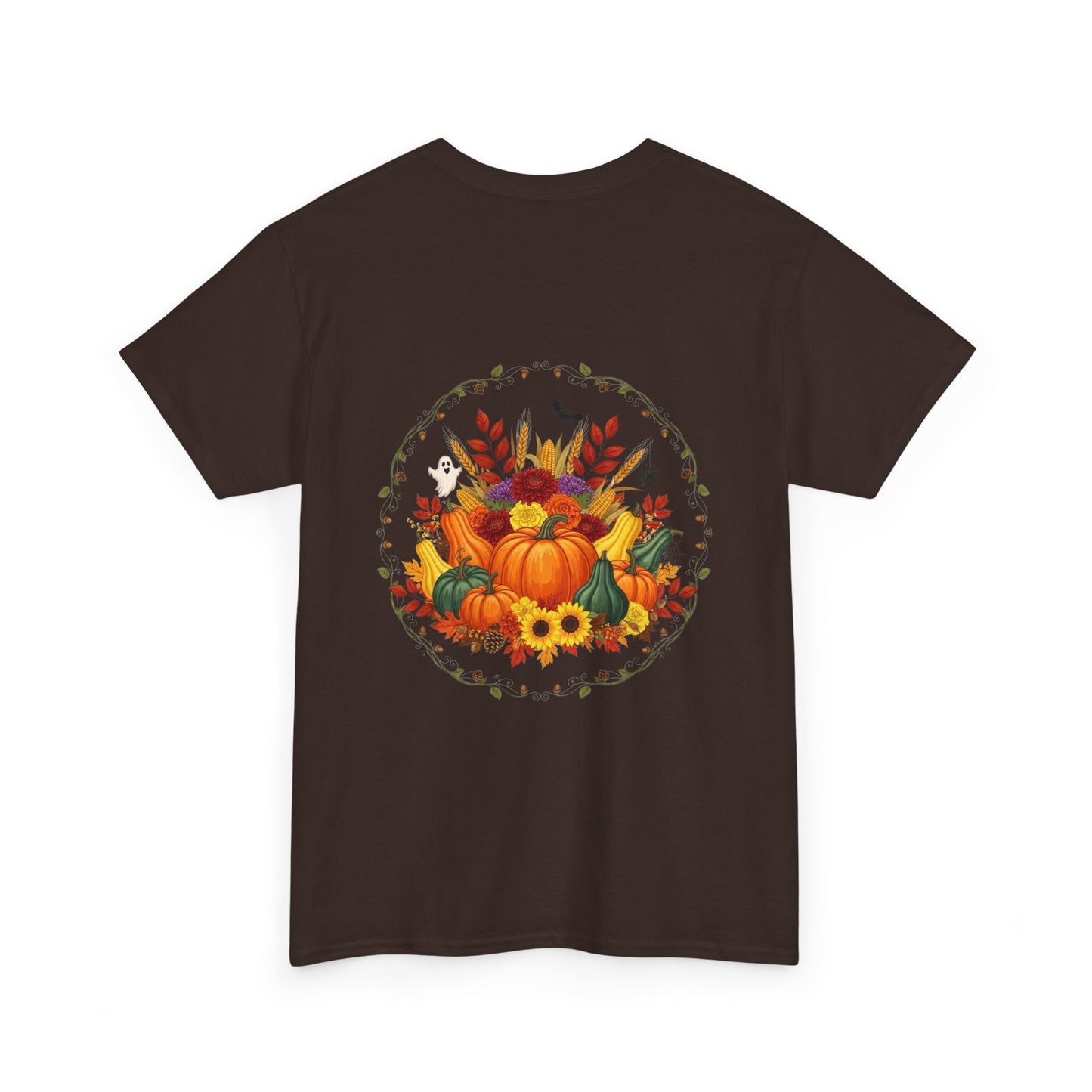 Fall Vibes Unisex Cotton Tee | Cute Autumn Shirt for Thanksgiving, Seasonal Gatherings, Cozy Nights, Harvest Celebrations, Gift