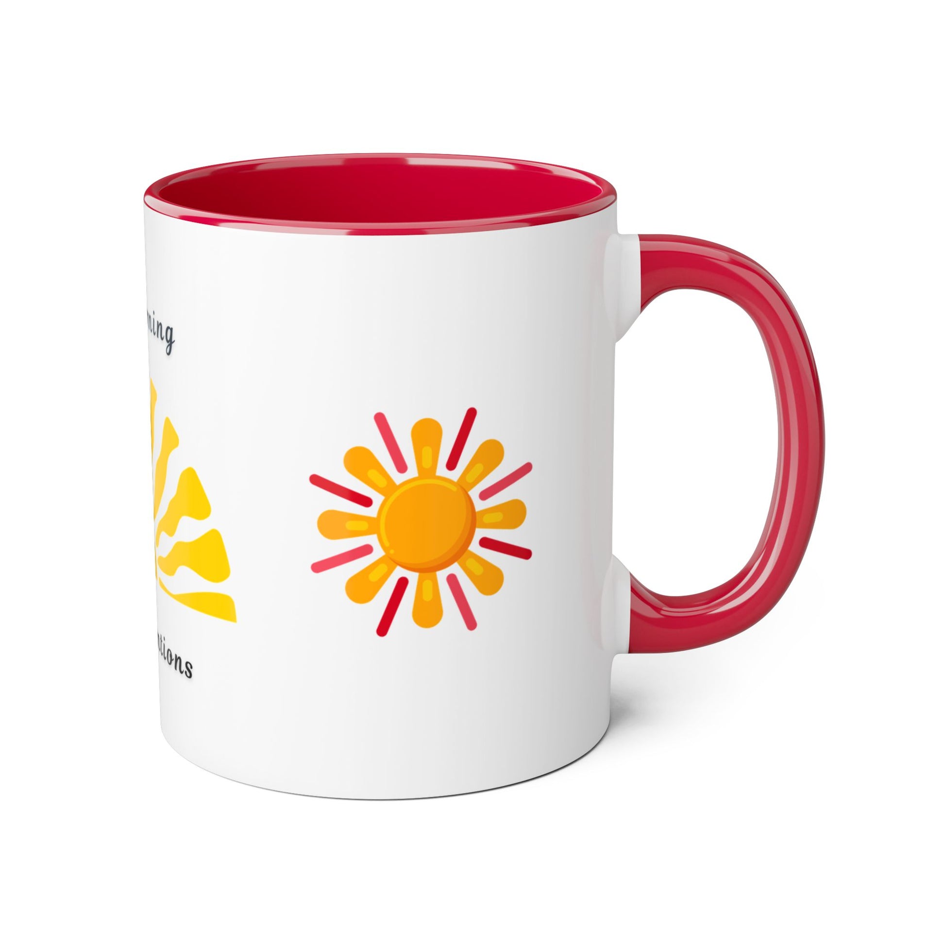Sunrise Intentions Mug | Good Morning Coffee Cup | Positive Vibes | Gift for Her | Inspirational Kitchen Decor | Morning Routine - Resilient Mind Media