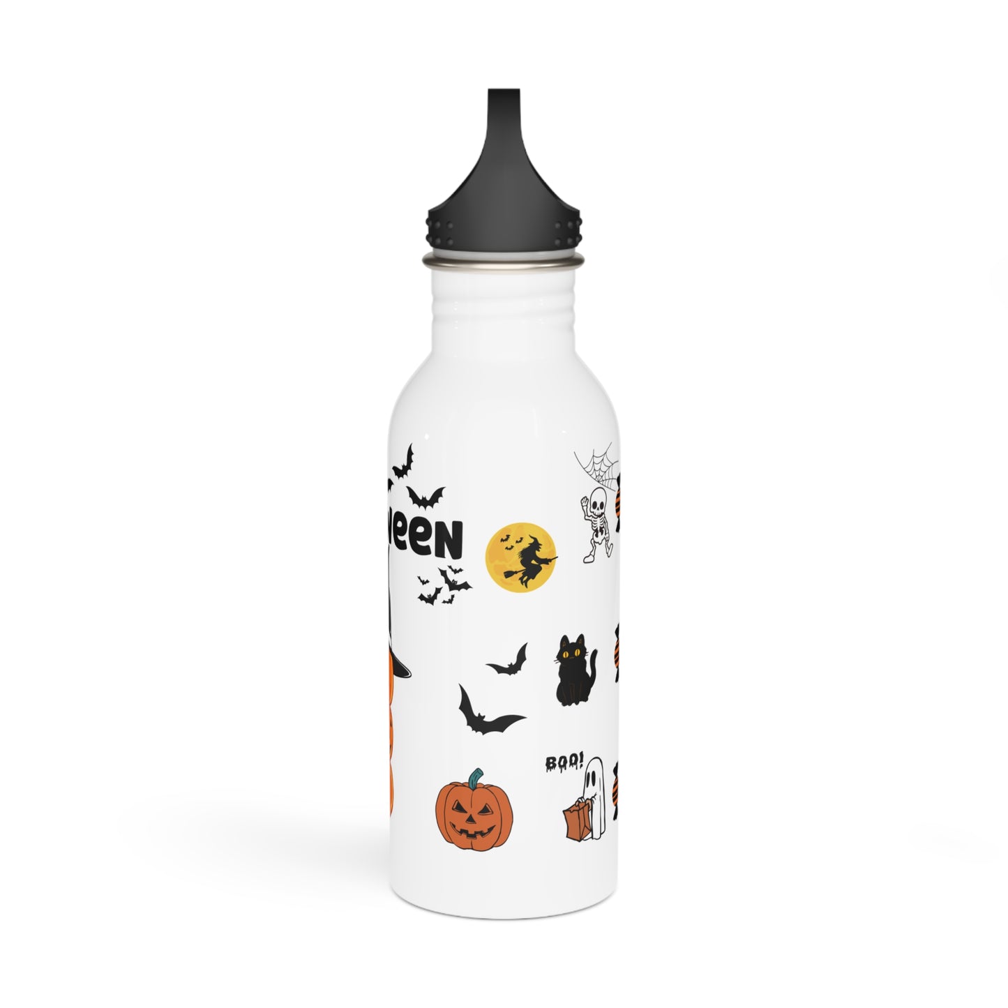 Halloween Themed Stainless Steel Water Bottle, Trick or Treat, Eco - Friendly Gift, Spooky Decor, Pumpkin Design, Hydration for Fall [...] - Resilient Mind Media