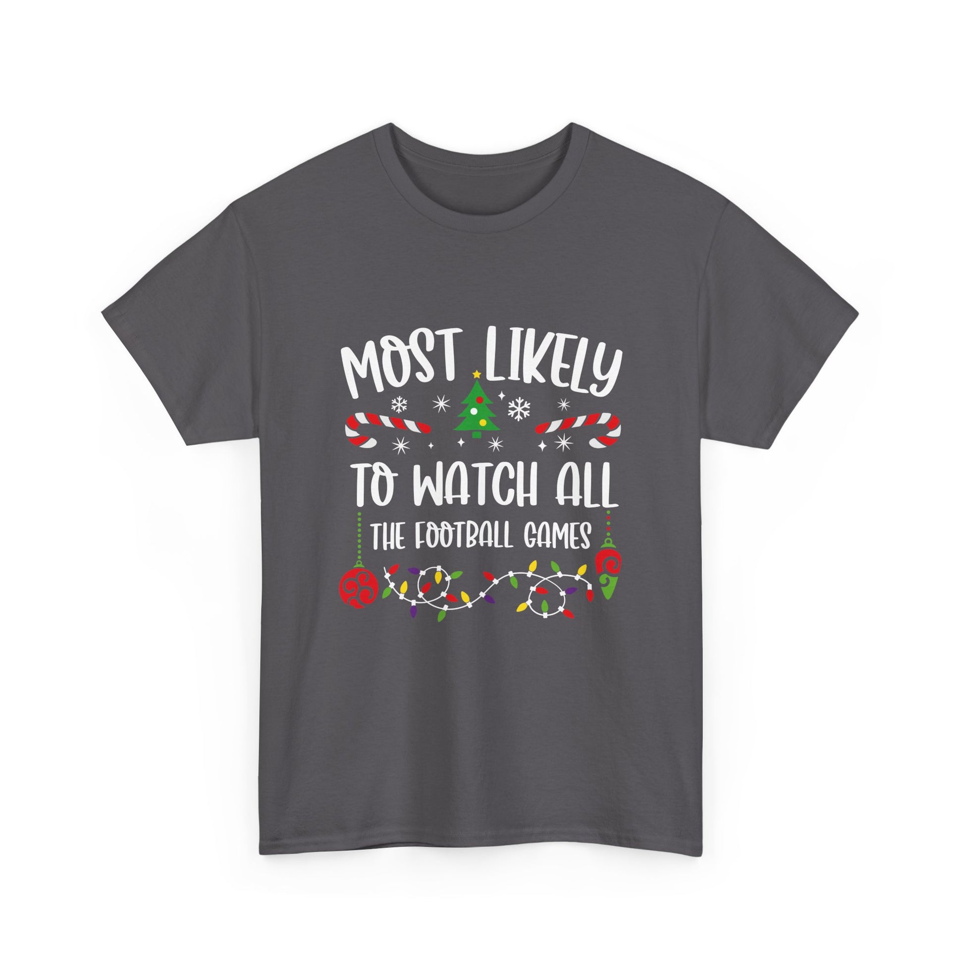 MOST LIKELY TO GROUP T SHIRT Festive Candy Cane Christmas Tee - Resilient Mind Media