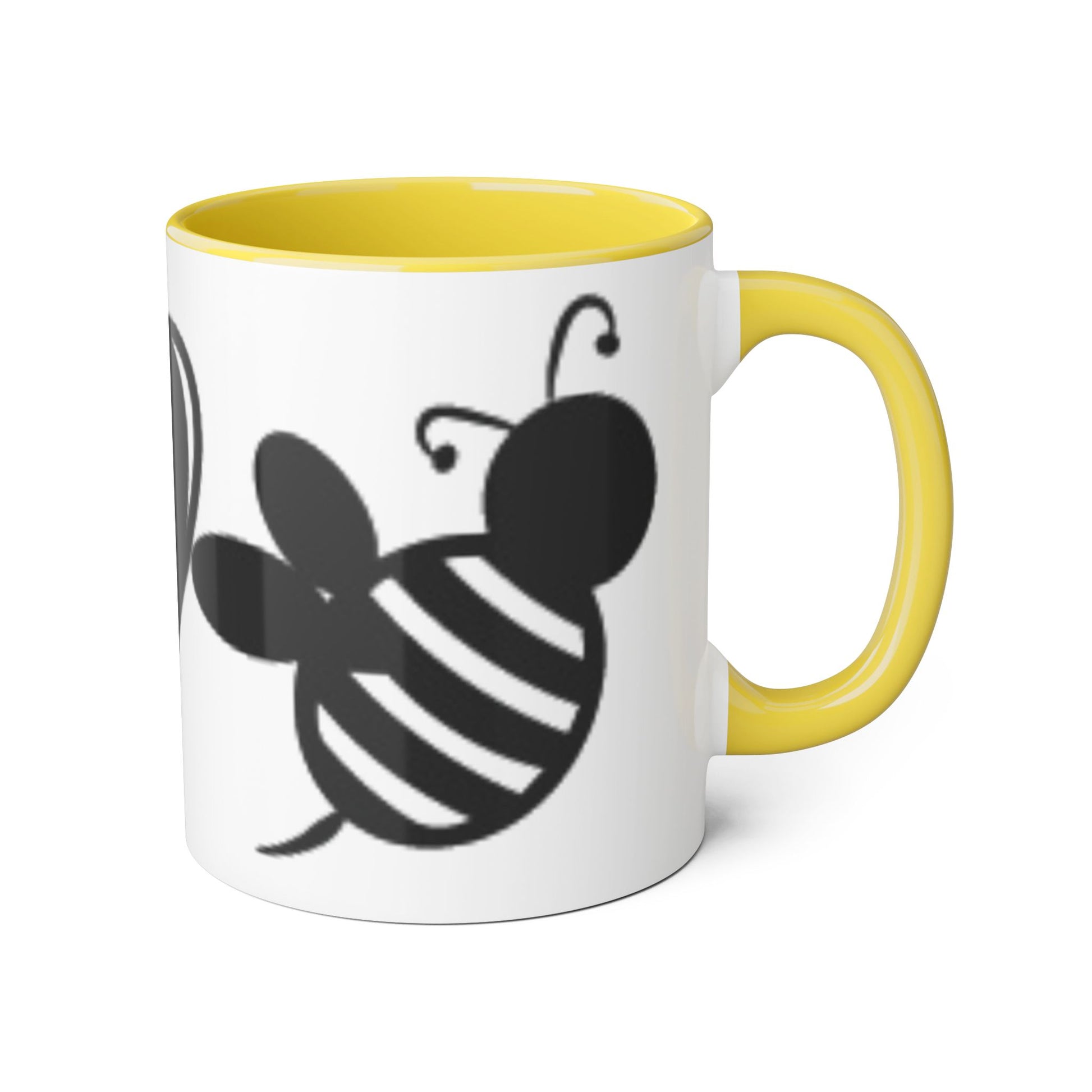 Chic Love Accent Mug - 11oz Black & White Design - Resilient Mind Media