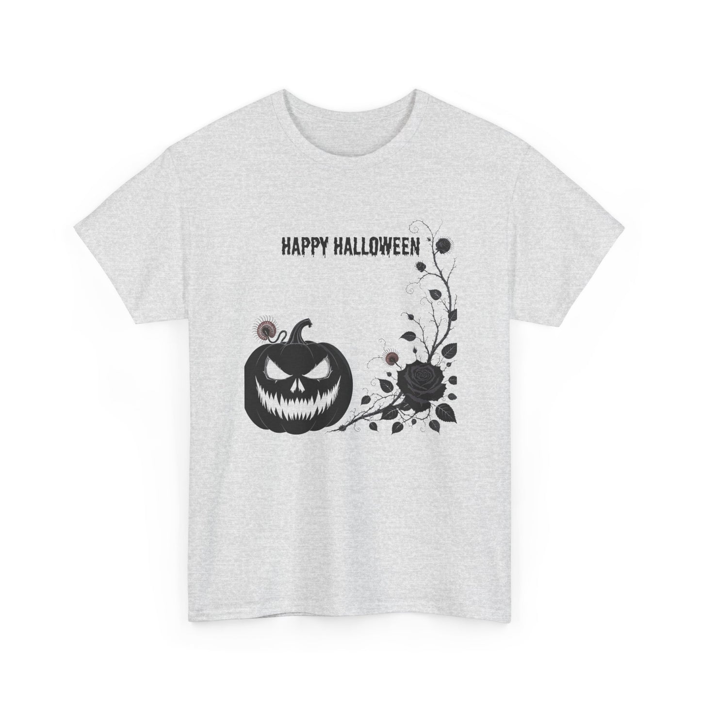 Halloween Unisex Heavy Cotton Tee, Spooky Shirt, Fall Fashion, Pumpkin Shirt, Halloween Celebration, Gothic Tee - Resilient Mind Media