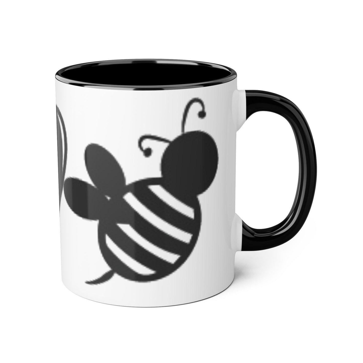 Chic Love Accent Mug - 11oz Black & White Design - Resilient Mind Media
