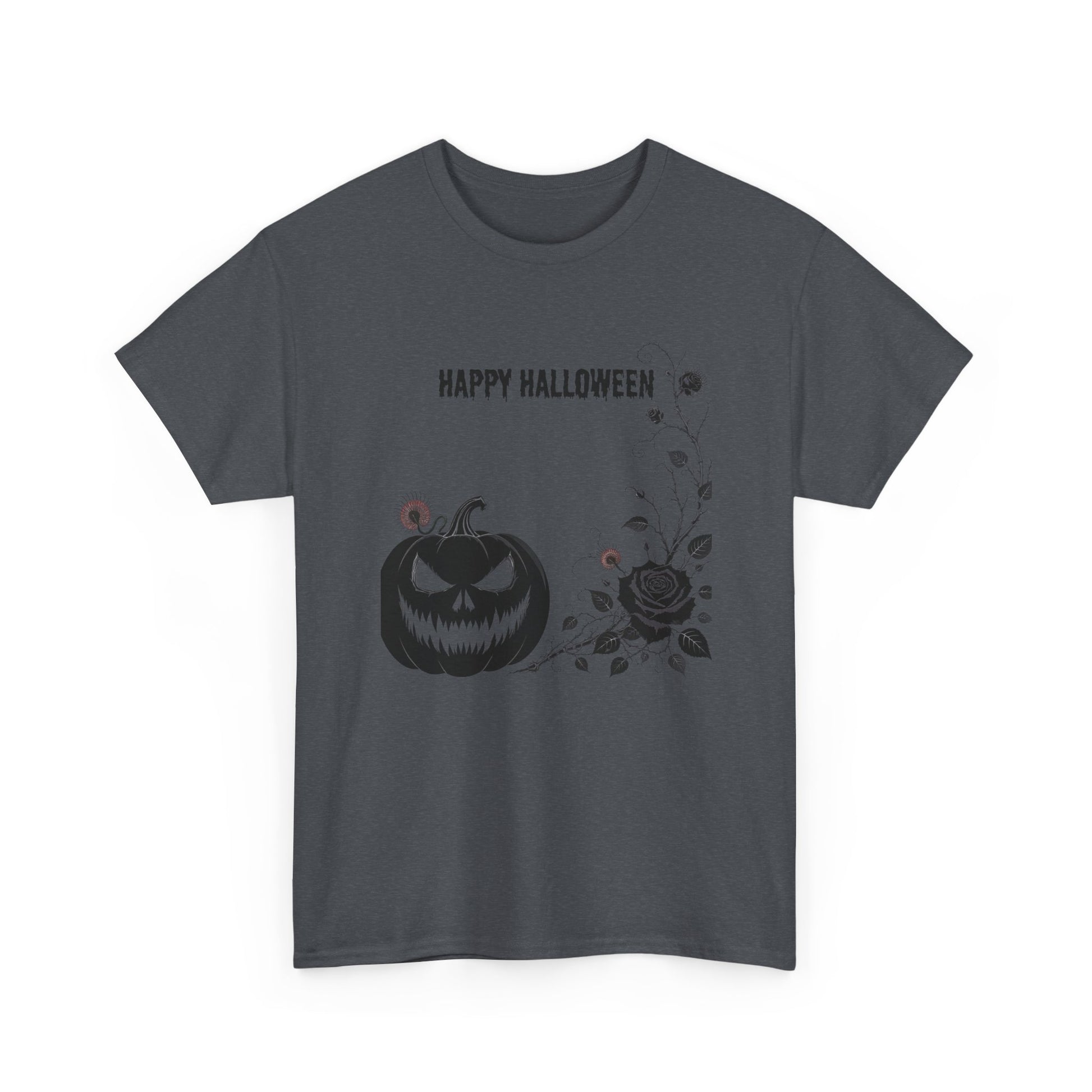 Halloween Unisex Heavy Cotton Tee, Spooky Shirt, Fall Fashion, Pumpkin Shirt, Halloween Celebration, Gothic Tee - Resilient Mind Media