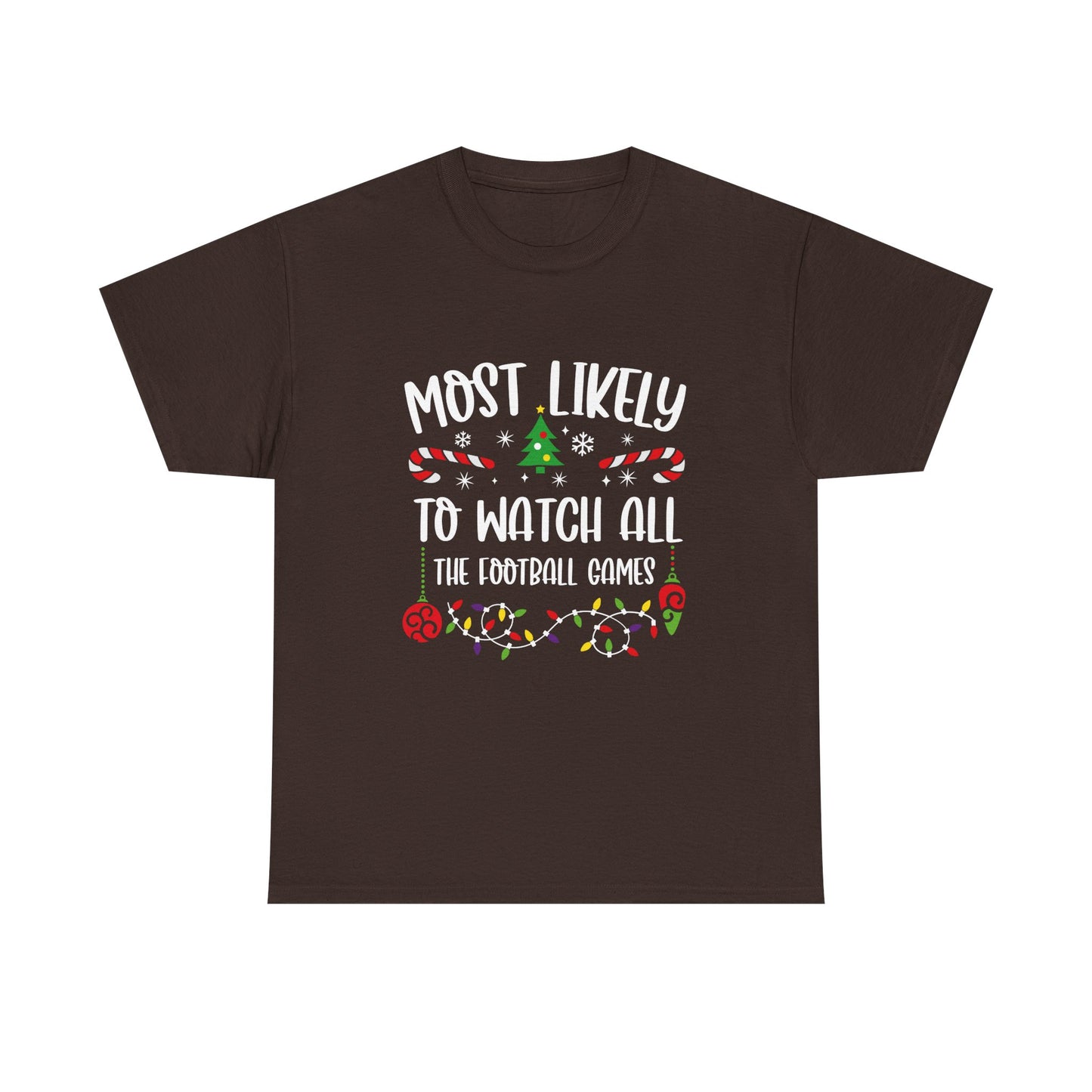 MOST LIKELY TO GROUP T SHIRT Festive Candy Cane Christmas Tee - Resilient Mind Media