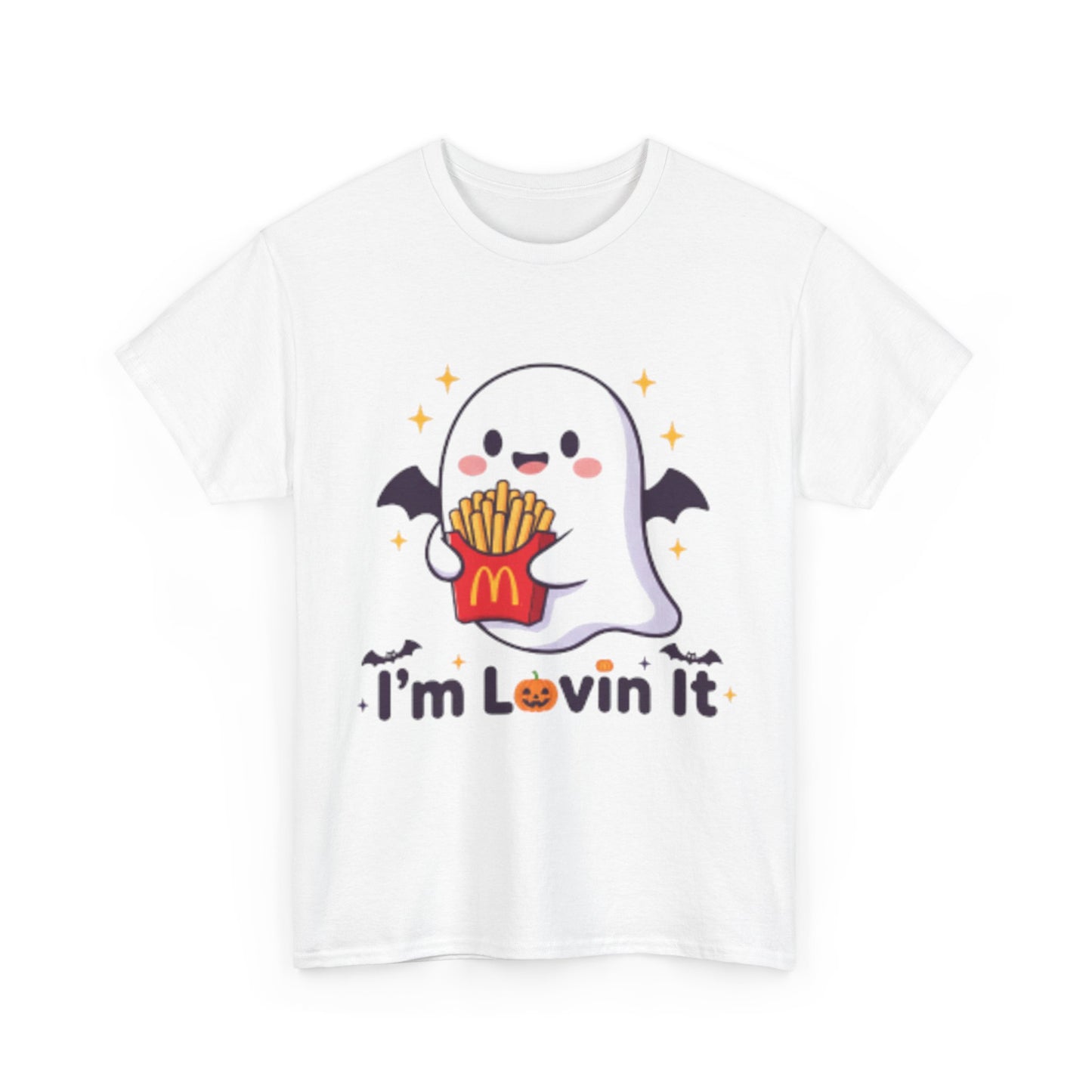 Cute Ghost Halloween Tee - Unisex Heavy Cotton Shirt, Spooky T-Shirt, Halloween Costume, Fall Apparel, Ghost Lovers Gift - Resilient Mind Media