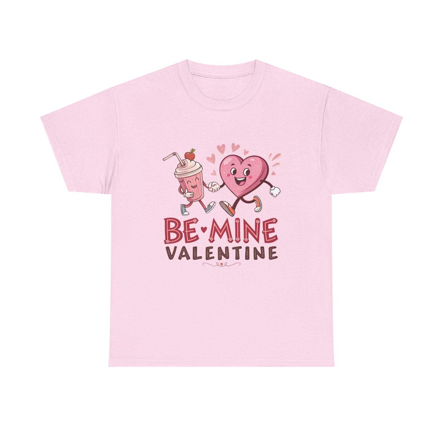 Valentine's Day Unisex Heavy Cotton Tee - 'Be Mine' Graphic T-Shirt - Resilient Mind Media