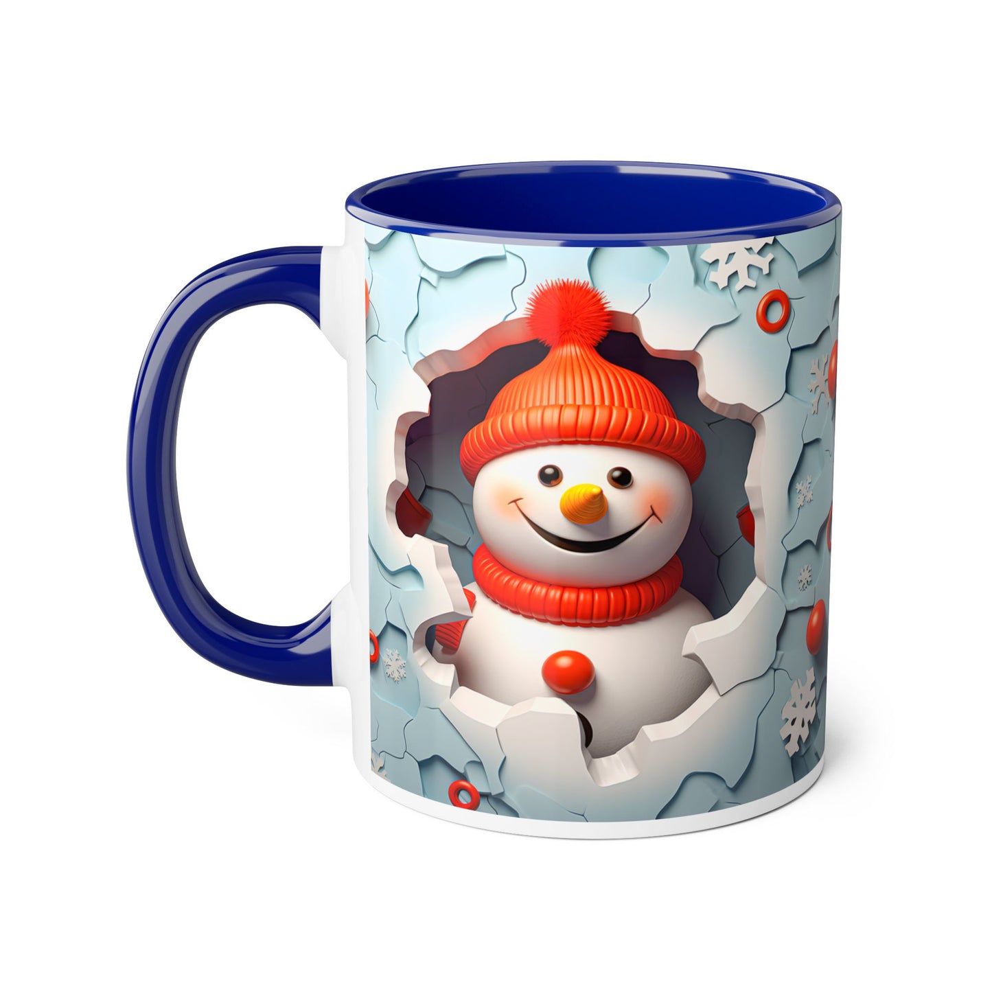 Winter Wonderland Accent Mug - 11oz Christmas Snowman Design - Resilient Mind Media
