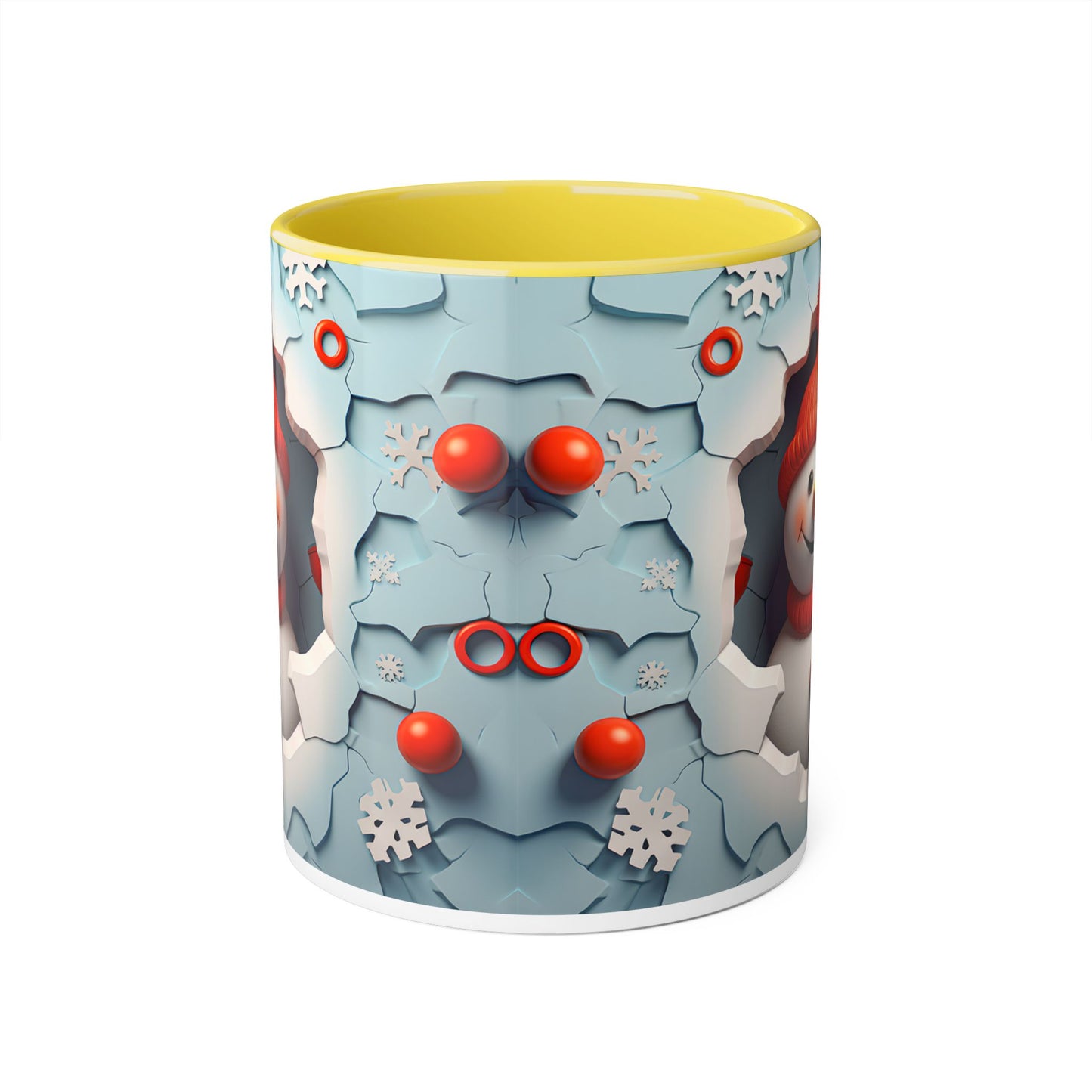 Winter Wonderland Accent Mug - 11oz Christmas Snowman Design - Resilient Mind Media