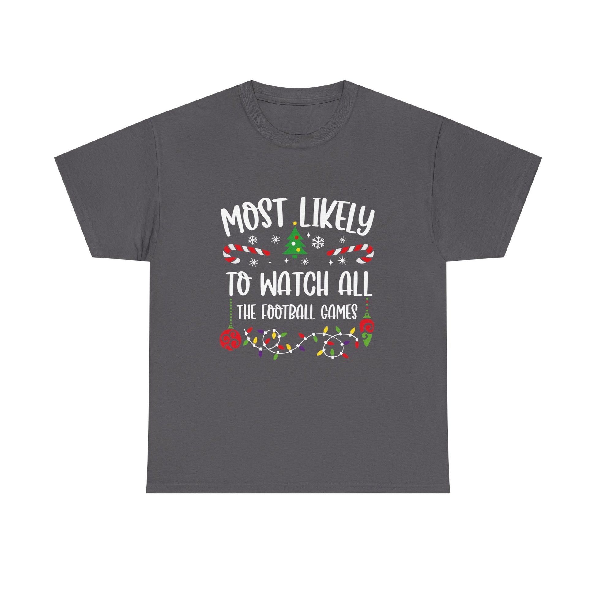 MOST LIKELY TO GROUP T SHIRT Festive Candy Cane Christmas Tee - Resilient Mind Media