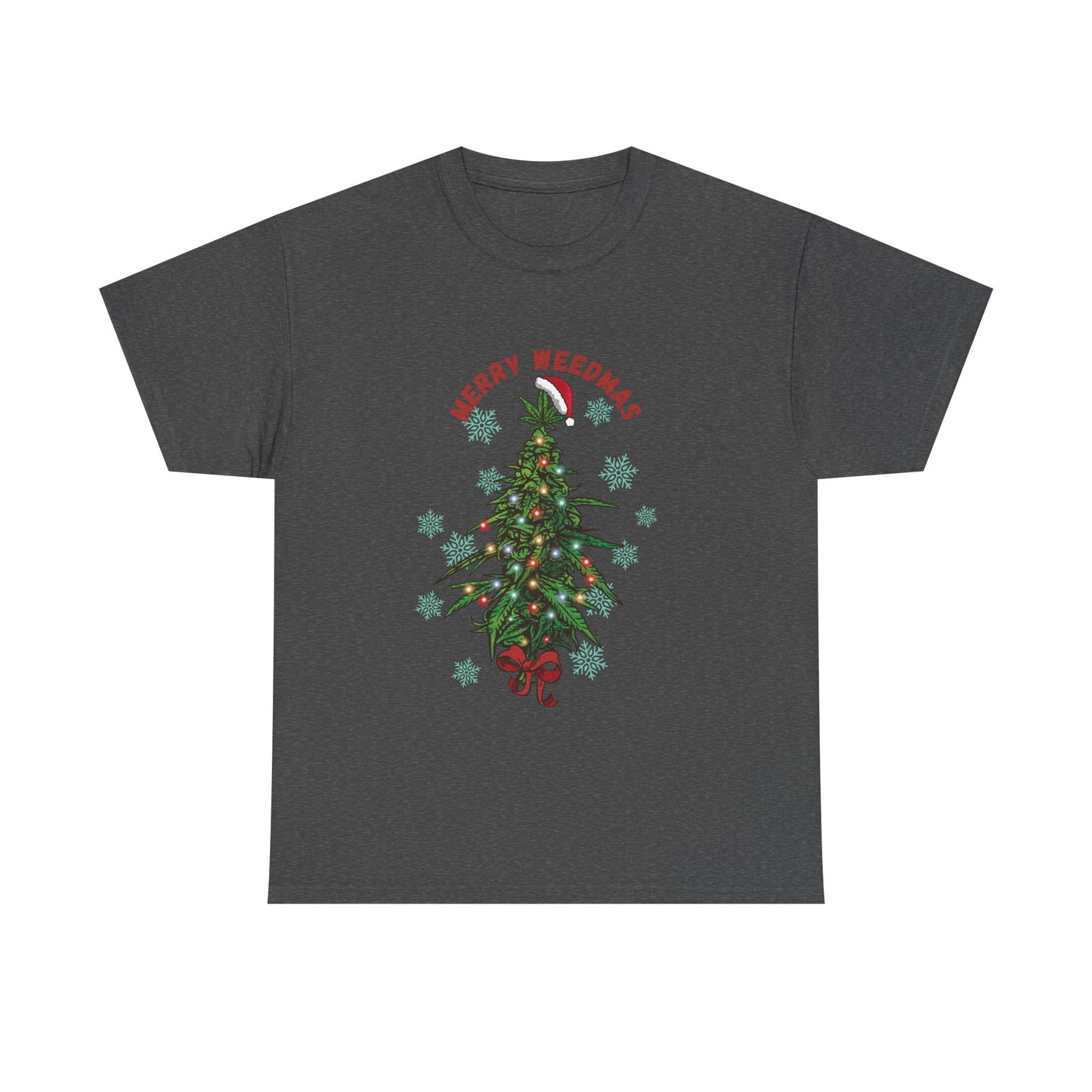 Merry Weedmas Unisex Heavy Cotton Tee - Resilient Mind Media