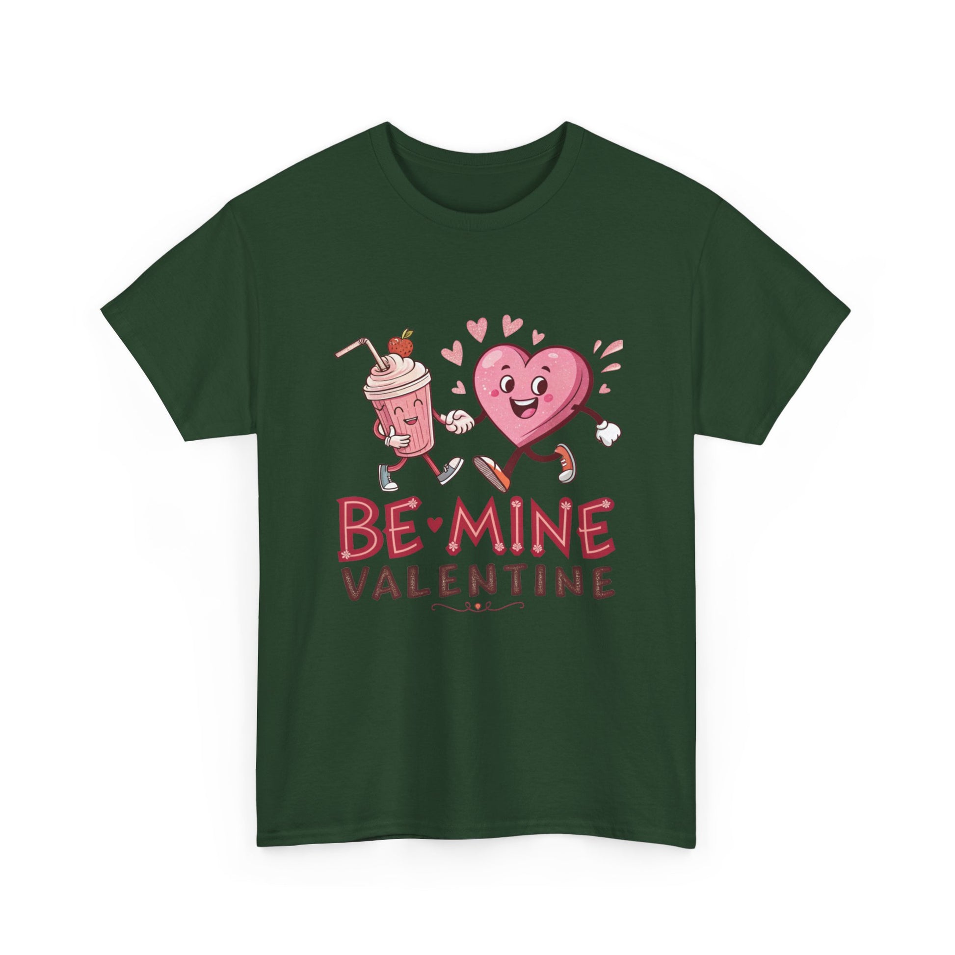 Valentine's Day Unisex Heavy Cotton Tee - 'Be Mine' Graphic T-Shirt - Resilient Mind Media