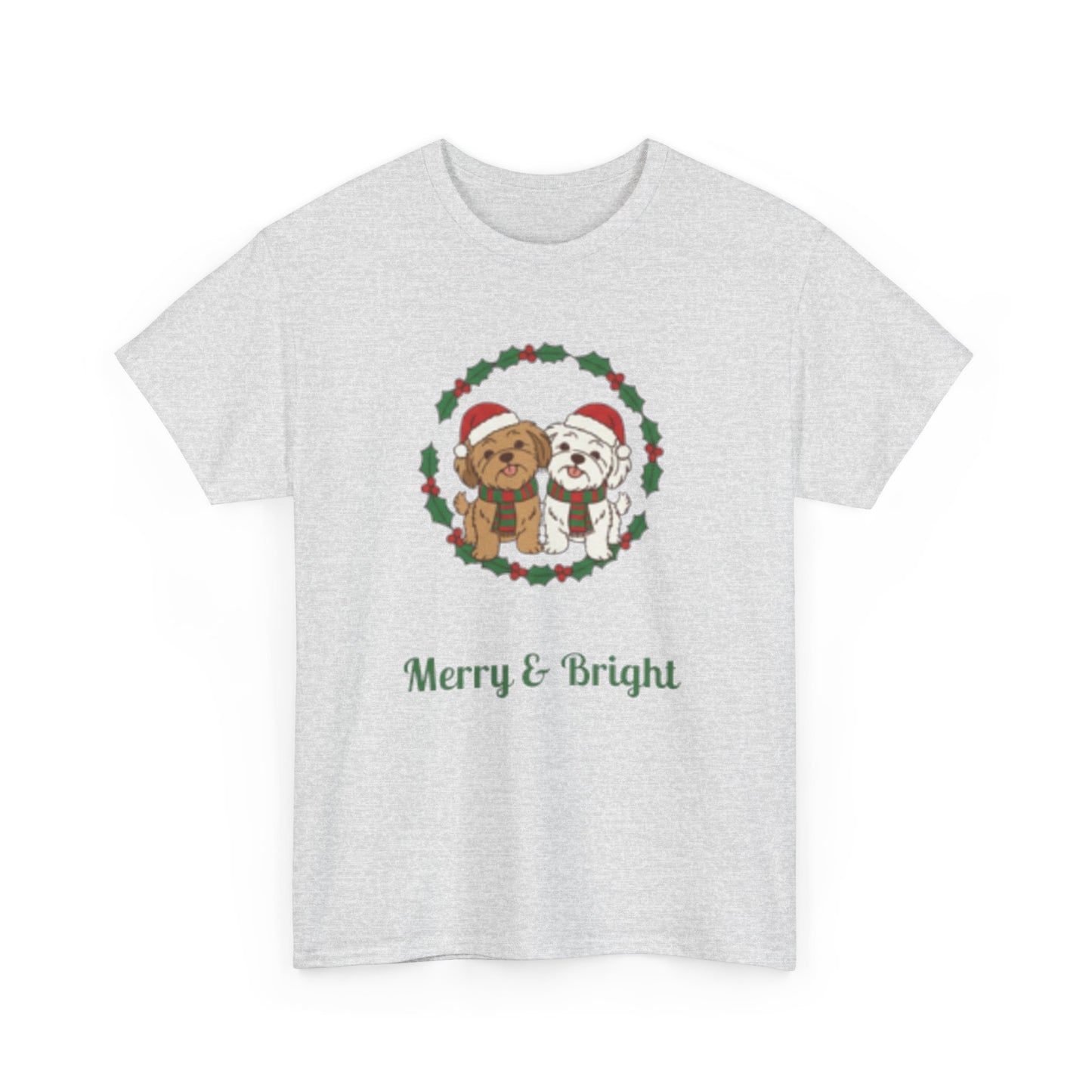Unisex Holiday Tee, Merry & Bright Christmas Shirt, Cute Winter Clothing, Gift for Him/Her, Cozy Festive Apparel, Family Matching Tees - Resilient Mind Media