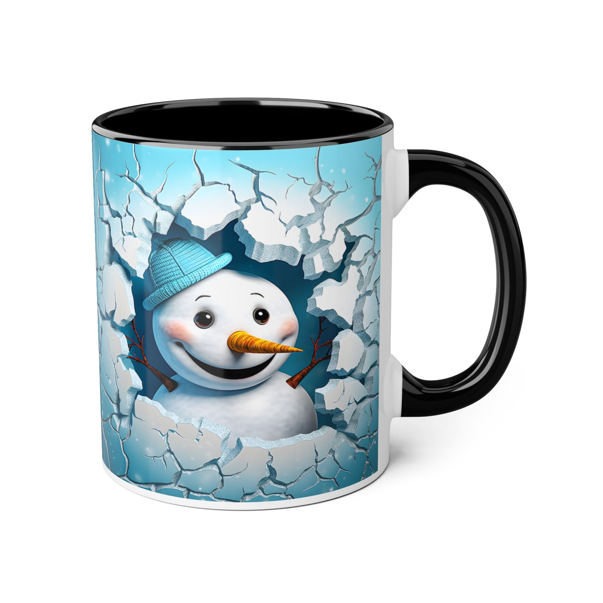 Winter Wonderland Snowman Accent Mug, 11oz - Resilient Mind Media