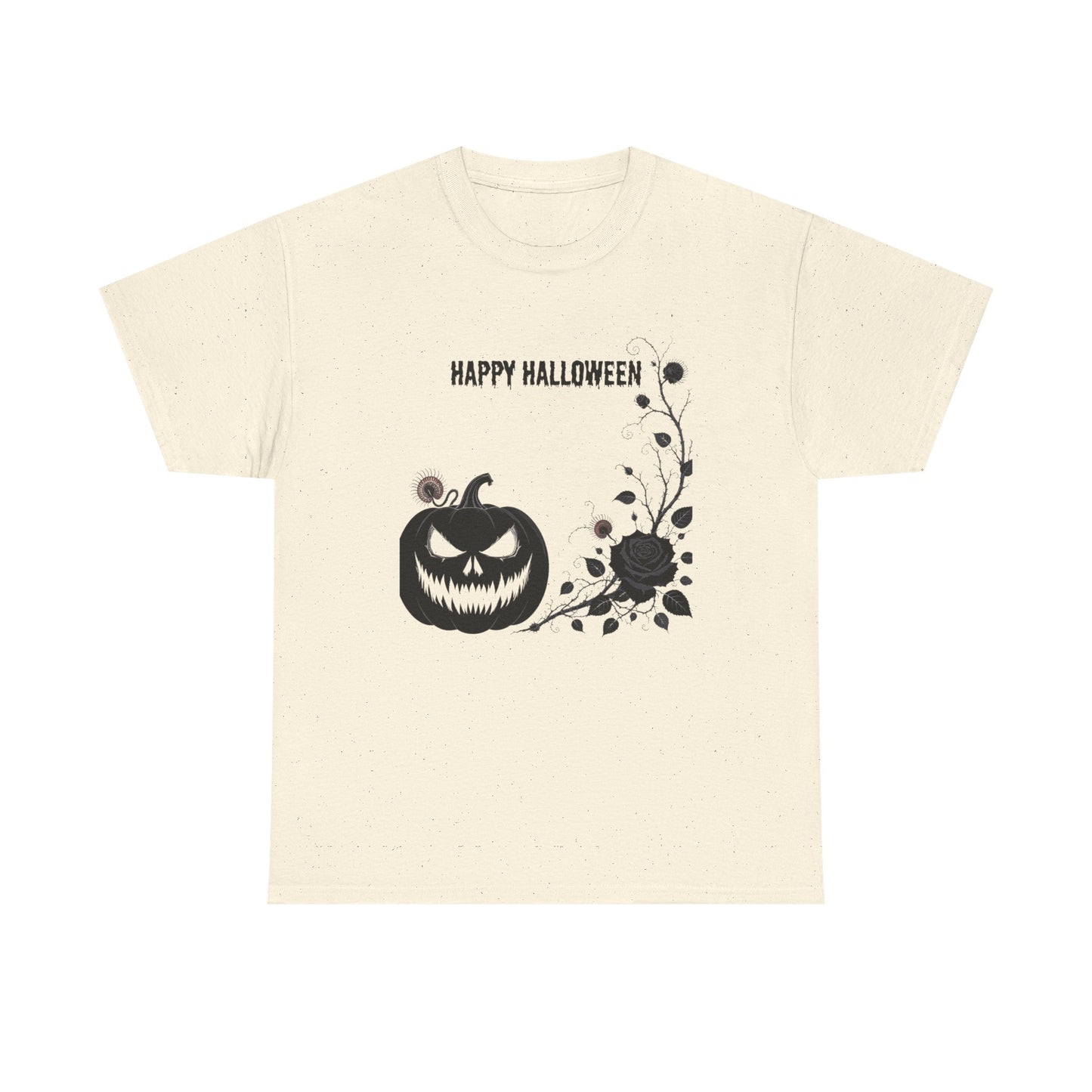 Halloween Unisex Heavy Cotton Tee, Spooky Shirt, Fall Fashion, Pumpkin Shirt, Halloween Celebration, Gothic Tee - Resilient Mind Media