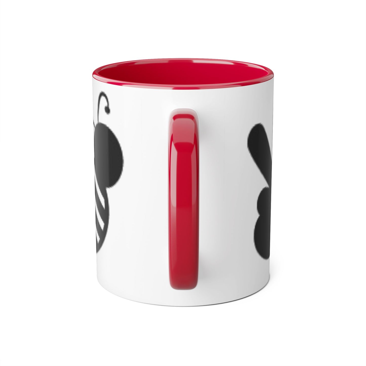 Chic Love Accent Mug - 11oz Black & White Design - Resilient Mind Media