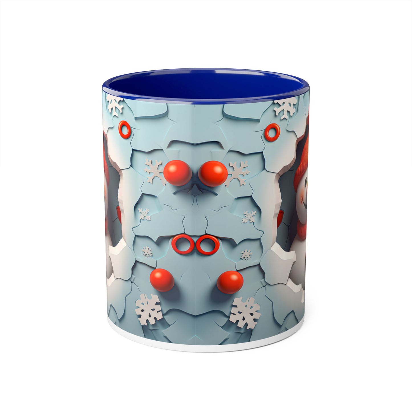 Winter Wonderland Accent Mug - 11oz Christmas Snowman Design - Resilient Mind Media