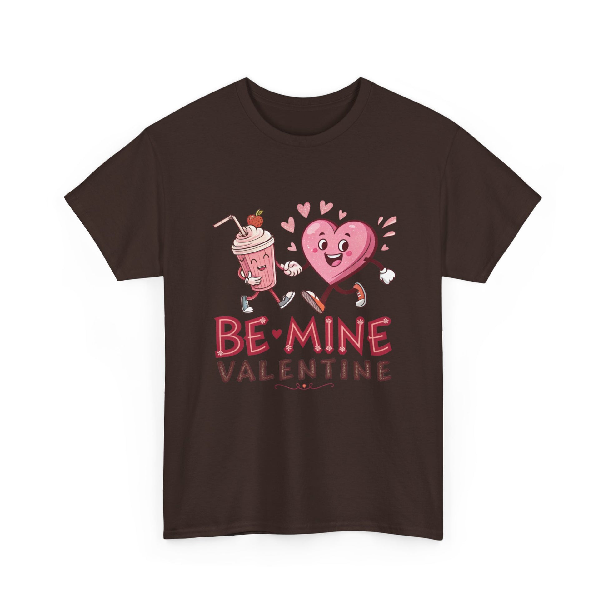Valentine's Day Unisex Heavy Cotton Tee - 'Be Mine' Graphic T-Shirt - Resilient Mind Media