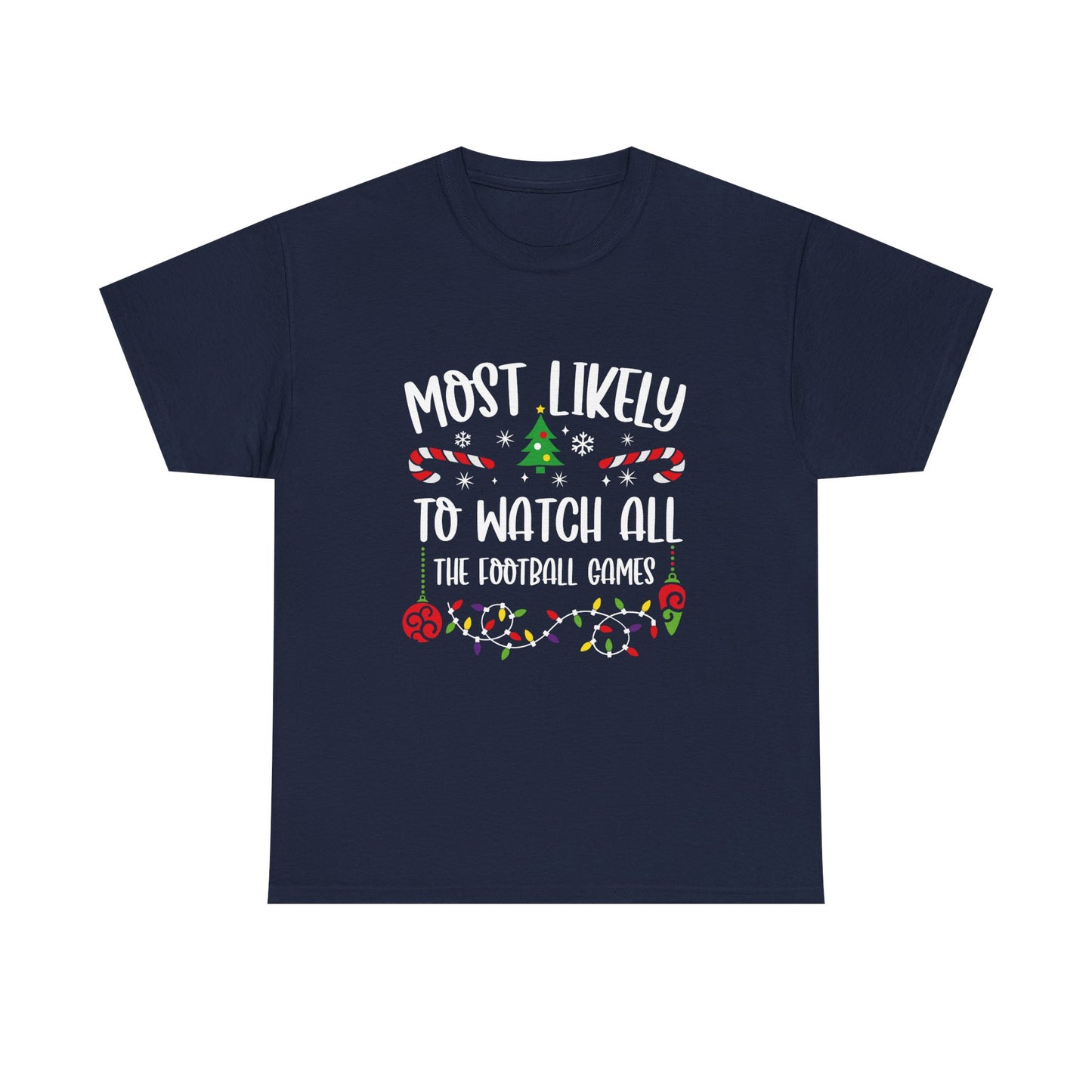 MOST LIKELY TO GROUP T SHIRT Festive Candy Cane Christmas Tee - Resilient Mind Media