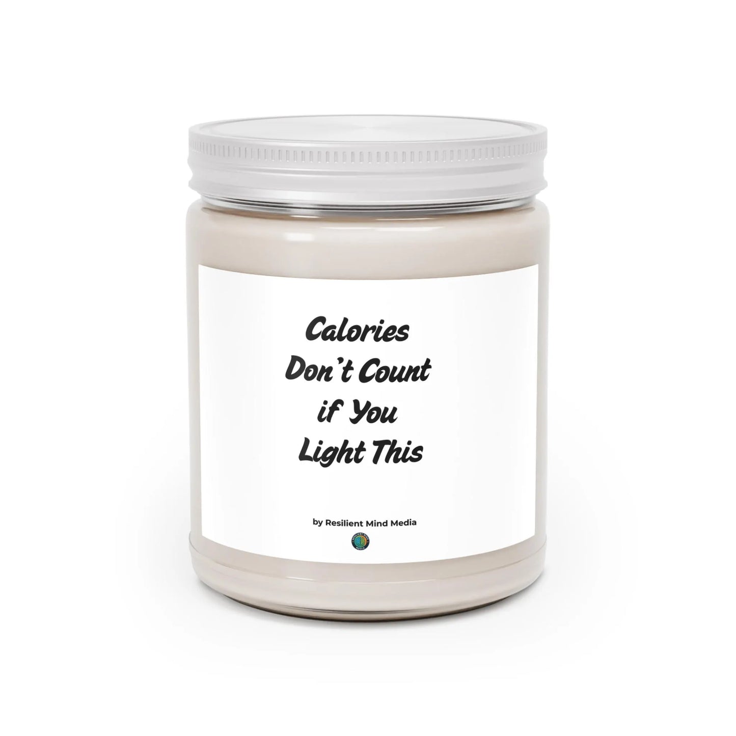 Soy Candle, Aromatherapy Gift, Relaxing Fragrance, Gift for Her, Calories Don’t Count - Resilient Mind Media